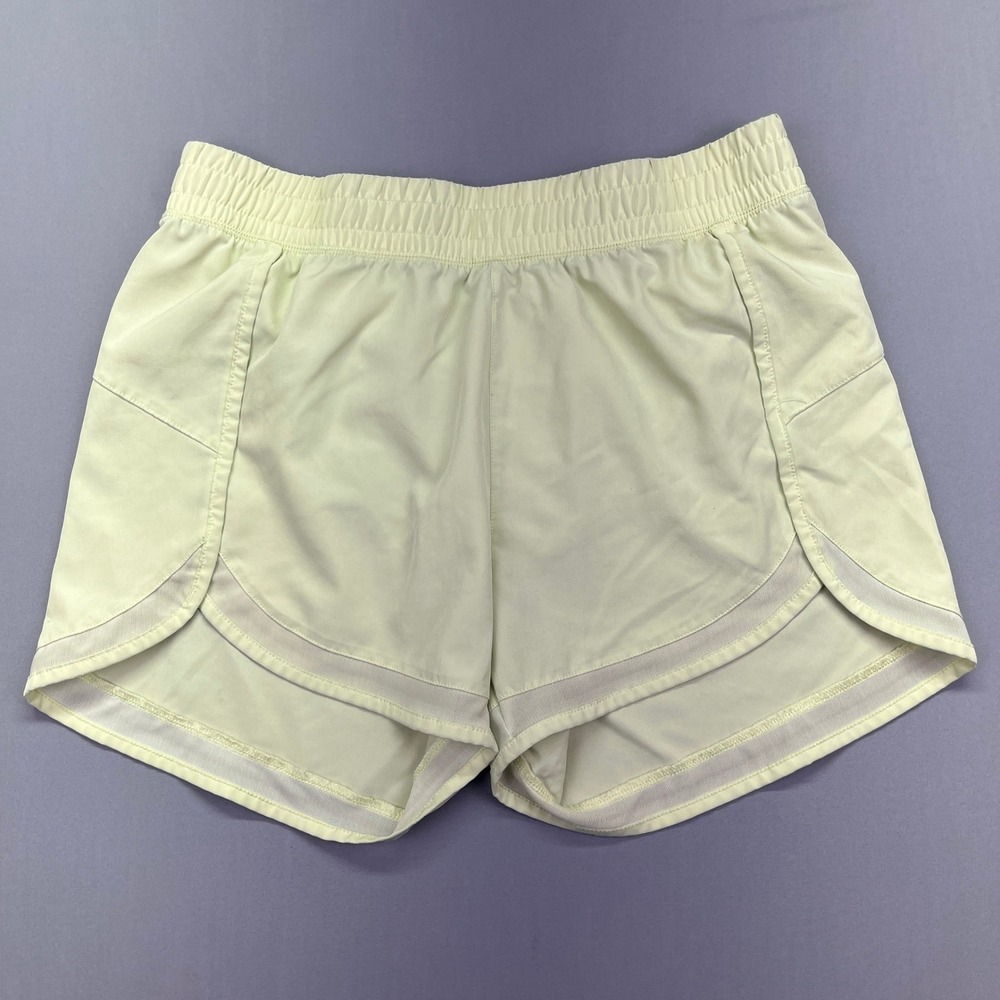 Gaiam Running Shorts Athletic Workout Lightweight Neon Yellow Size M Fits 30-31"